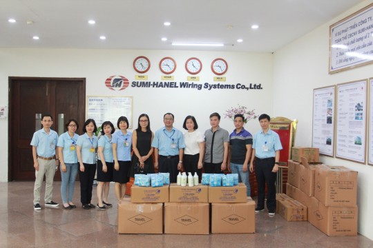 HANEL HỖ TRỢ CÔNG TY TRÁCH NHIỆM HỮU HẠN HỆ THÔNG DÂY SUMI – HANEL PHÒNG CHỐNG DỊCH COVID – 19
